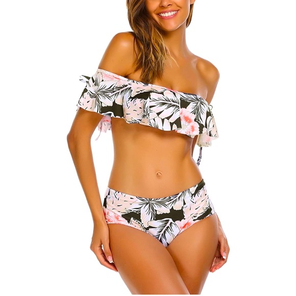 Other - High Waisted Tummy Control Bandau Ruffle Bikini